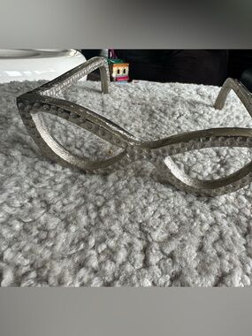 Decorative Silver Metal Glasses